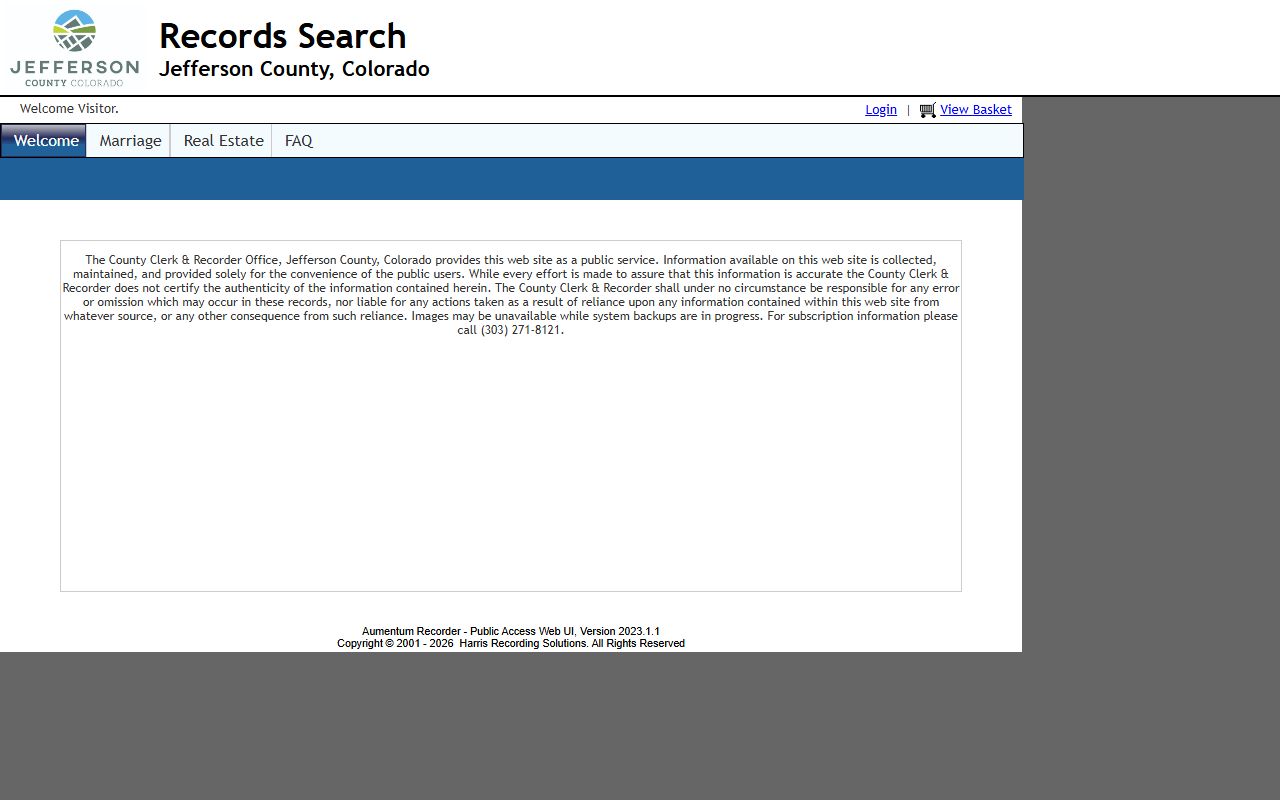 Jefferson County residents directory land records system